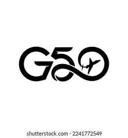 G50 travel logo. Vector image