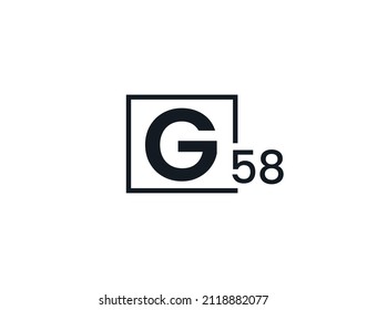 G58, 58G Initial letter logo