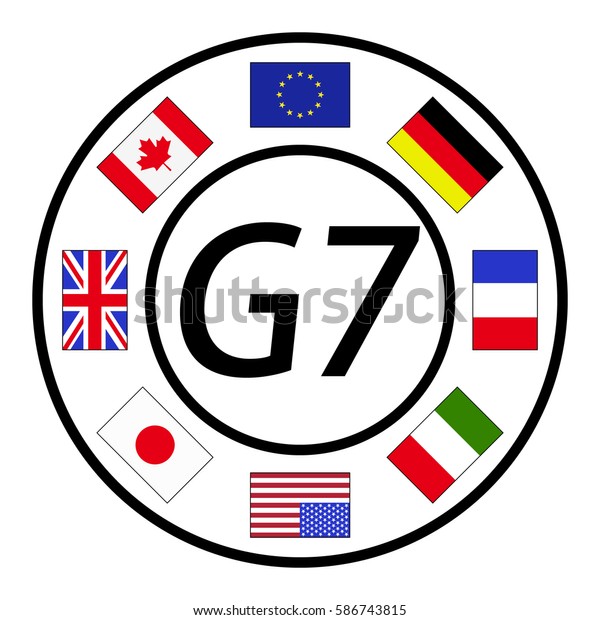 G7 Summit Logo Stock Vector Royalty Free 586743815