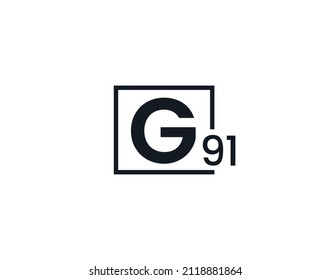 G91, 91G Initial letter logo