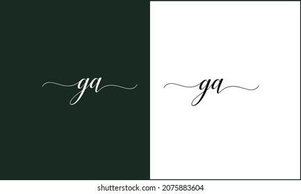GA ,AG Abstract Letters Logo Monogram