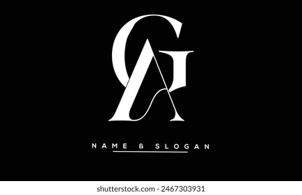 GA, AG Abstract Letters Logo Monogram