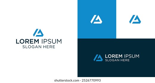 GA or AG initial letter logo design vector