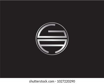 GA circle Shape Letter Design