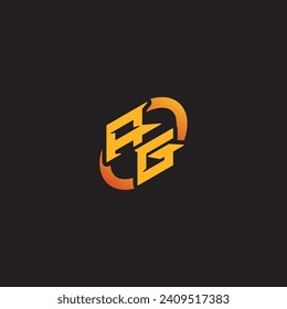 GA combination letter unique initials logo esport for gaming team, youtube, twitch
