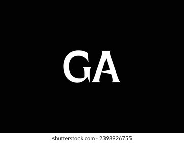 gA creative monogram logo design