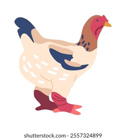 Ga dong tao chicken vector illustration