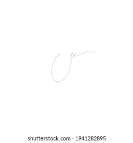 logotipo manuscrito de la ga para su identidad