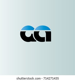 ga initial letter linked lowercase logo. g and a vector template design