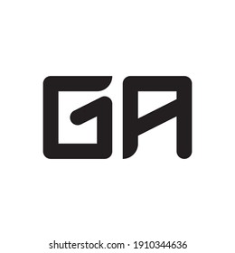 ga initial letter vector logo
