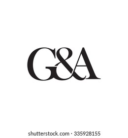 G&A Initial logo. Ampersand monogram logo