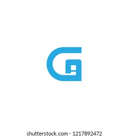 ga letter logo