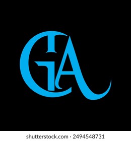 GA letter logo Creative Design.
GA monogram Logo Unique Concept Vector.
GA creative  modern flat abstract  initials letter logo.
