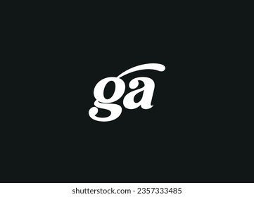 GA letter logo design and monogram logo