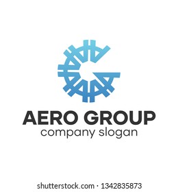 GA Letter Logo Design Template Vector  Idea