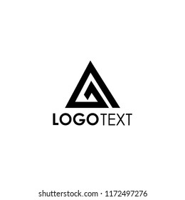 ga letter logo vector