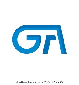 ga Letter logo vector icon. sign of ga letter, ga Initial logo illustration Design.