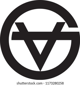 ga letter vector logo