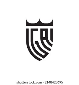 Las letras iniciales del logotipo de GA Luxury en un diseño profesional de alta calidad que se imprimirán bien