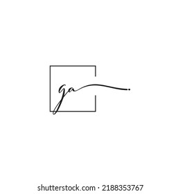 GA siganture logo concept in high quality professional design that will print well across any print media