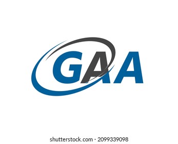 GAA letter creative modern elegant swoosh logo design