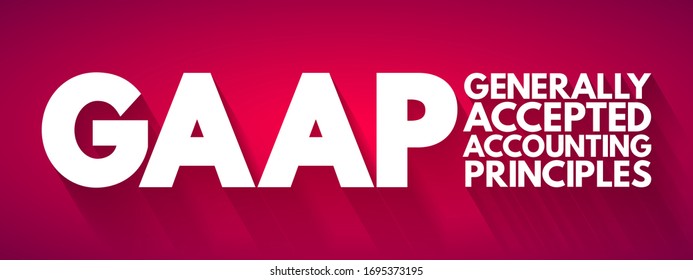Gaap Generally Accepted Accounting Principles Set Stock Vector (Royalty ...