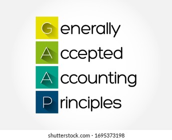 GAAP - Generally Accepted Accounting Principles acronym, business concept background
