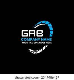 GAB letter logo creative design with vector graphic, GAB simple and modern logo. GAB luxurious alphabet design  