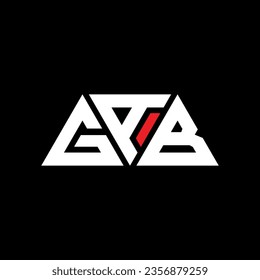 GAB Dreieck-Buchstaben Logo-Design mit Dreiecksform. GAB Dreieck Logo Design Monogramm. GAB Dreieck-Vektorlogo-Vorlage mit roter Farbe. Das dreieckige GAB-Logo Einfach, elegant und luxuriös.