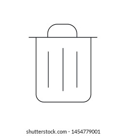 Gabage Trash Delete vector icon