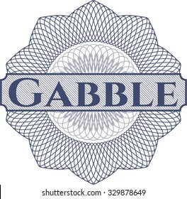 Gabble abstract linear rosette