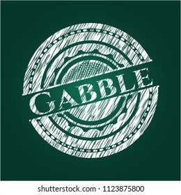 Gabble chalkboard emblem
