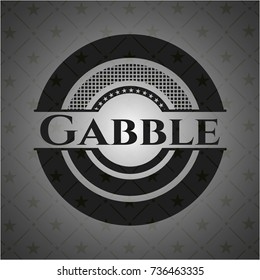 Gabble dark emblem. Retro