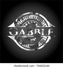 Gabble grey camo emblem