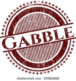 Gabble grunge stamp