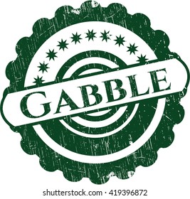 Gabble grunge style stamp