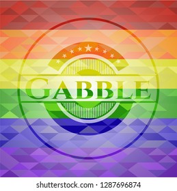 Gabble lgbt colors emblem 