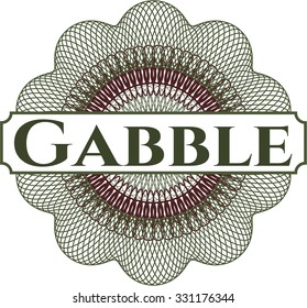 Gabble linear rosette