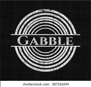 Gabble on blackboard
