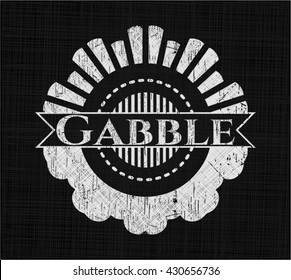 Gabble on blackboard