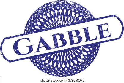 Gabble rubber grunge stamp