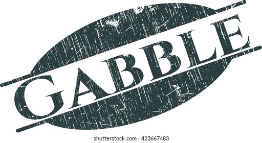 Gabble rubber grunge stamp