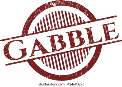 Gabble rubber grunge stamp