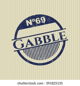 Gabble rubber grunge texture seal