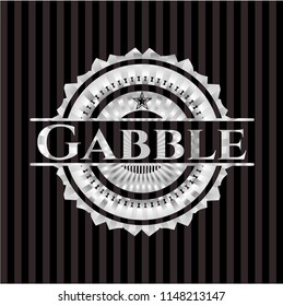 Gabble silver shiny badge