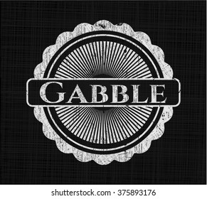 Gabble written with chalkboard texture