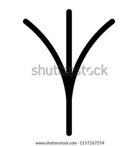 Gabel kreuz. Buttock cross. Forked cross. Irminsul