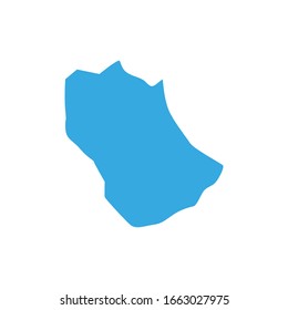gabes region map in country of Tunisia