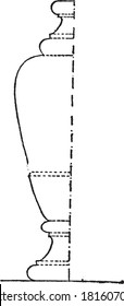 Gable of a vase, From the Dictionary of Word and Things, 1888.