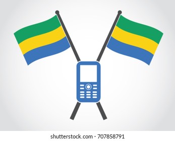 Gabon Emblem Cellphone